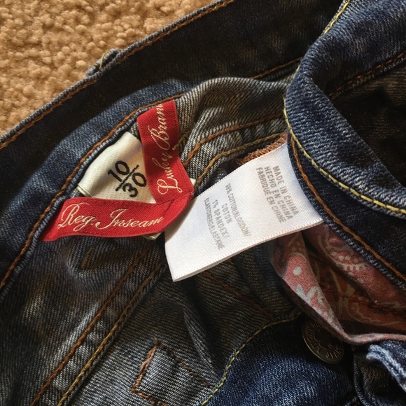 Lucky Brand jeans - sz 10 / 30 waist - Picture 4 of 5